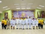 พิธีถวายเครื่องสักการะ และ วางพานพุ่ม และ พิธีจุดเทียนถวายพร