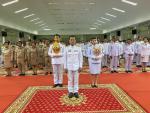 พิธีถวายเครื่องราชสักการะและวางพานพุ่ม และพิธีจุดเทียนถวายพร